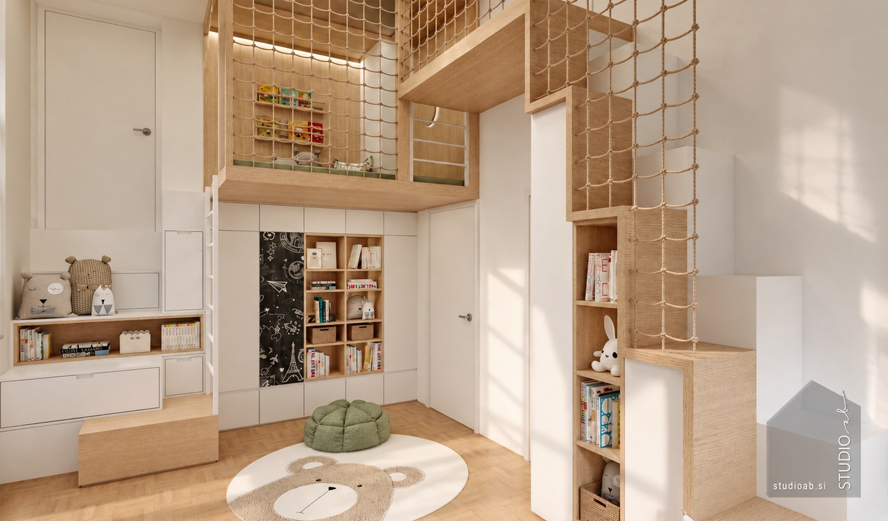 Fotorealistični render igralnice LUK – pogled 1